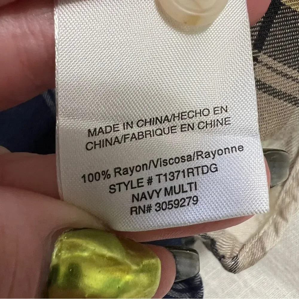 Thread & Supply Plaid Mix Button Down Shirt M - Picture 6 of 7